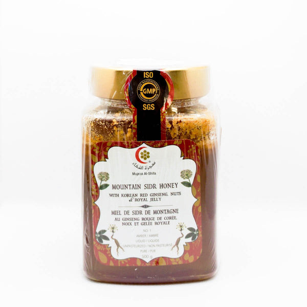 Korean Ginseng, Royal Jelly, & Nuts (Mountain Sidr Honey)